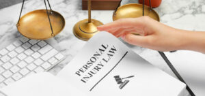 Peter Wachowski Personal Injury Lawsuits. Photo of a personal injury law handbook on a desk.
